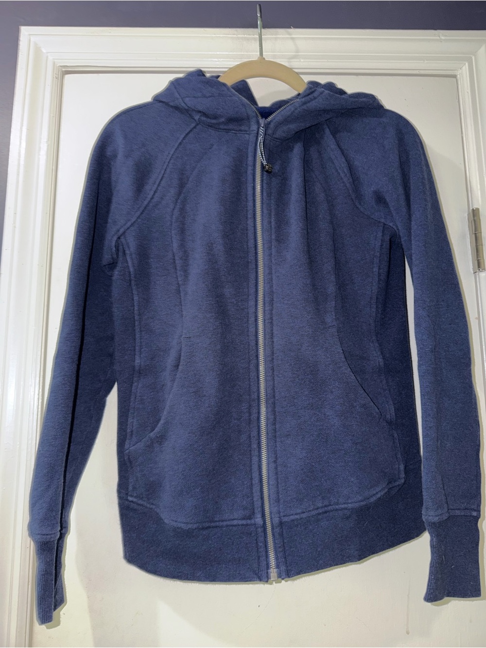 lululemon athletica Navy Zip-Up Scuba Hoodie Jacket